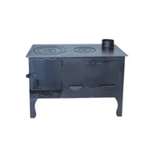 ŞEHZADE CAMSIZ ALTAŞ Kuzine SOBA 4 MM ÇOK AMAÇLI BAHÇE TİPİ KUZİNE SOBA ÖZEL EL YAPIMI SOBA - 1