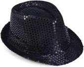 Çocuk Boy Siyah Payetli Şapka Gösteri Şapkası Michael Jackson Şapkası 54 No thumbnail 3