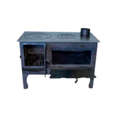 ŞEHZADE CAMSIZ ALTAŞ  Kuzine SOBA 4 MM ÇOK AMAÇLI BAHÇE TİPİ KUZİNE SOBA ÖZEL EL YAPIMI SOBA - 4