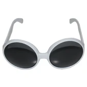 80 li Yıllar Beyaz Renk Nostalji Yeşilçam Parti Gözlüğü thumbnail 3