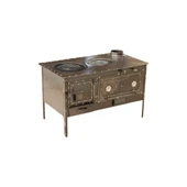 ALTAŞ KALIN TABZON Kuzine SOBA 3 MM ÇOK AMAÇLI BAHÇE TİPİ KUZİNE SOBA ÖZEL EL YAPIMI SOBA - 1