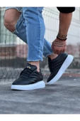 Siyah Cilt Erkek Casual Ayakkabı - 6