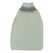 İpek Sırt ve Vücut Kesesi Lastikli Eldiven Beyaz 15x25 thumbnail 1