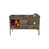 ALTAŞ KALIN TABZON Kuzine SOBA 3 MM ÇOK AMAÇLI BAHÇE TİPİ KUZİNE SOBA ÖZEL EL YAPIMI SOBA - 2