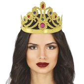 Altın Renk Plastik Prenses Tacı Kraliçe Tacı 60 cm thumbnail 8