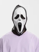 Kapşonlu Çığlık Maskesi Scream Maskesi - Hayalet Maskesi 33x21 cm - 11