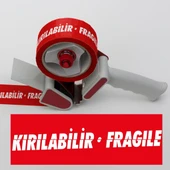 KIRILABİLİR KIRMIZI Koli Bandı En:45cm Metraj:66metre (1.adet) - 4