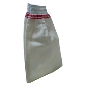 İpek Sırt ve Vücut Kesesi Lastikli Beyaz 15X25 thumbnail 3