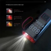 3in1 Kablosuz Usb Type-C 3*2000Mah Göstergeli Oto Lastik Hava Pompası - 2