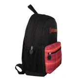 Galatasaray Orijinal Lisanslı Spor  Kırmızı Ekoseli  Çocuk Sırt Çantası - 2