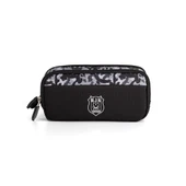 Beşiktaş Orijinal Siyah Kalemlik Çift Gözlü Fonksiyonel Kalem Kutusu - 1