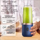 Coofbe 2 Bardaklı 400Ml Kişisel Şarjlı Blender Taşınabilir Smoothies Blender Meyve Sıkacağı 21000Rpm thumbnail 2