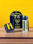 Fenerbahçe Taraftar Çubuklu 4 bölmeli Beslenme Kutusu Çubuklu 500 Ml Matara Kırtasiye Seti - 1