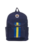 Fenerbahçe Orijinal Lisanslı Peluş Logolu Spor Sırt Çantası Fb Okul Çantası - 1