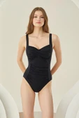 AmoraSecret AmoraSecret Özel Tasarım Şık Toparlayıcı Büzgülü Mayo - 1