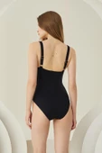 AmoraSecret AmoraSecret Özel Tasarım Şık Toparlayıcı Büzgülü Mayo - 3