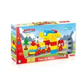 OMZ 5081 Tren Yol Blok Seti 58 Parça Kız Erkek Çocuk Oyuncak Eğitici Oyuncaklar thumbnail 1
