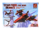 OMZ Ausini Titan Uzaylı Savaşçı -4 Fire Wing 69 Parça Kız Erkek Çocuk Oyuncak Eğitici Oyuncaklar thumbnail 3