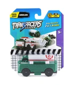 OMZ Transracers Dönüşen Araçlar Posta Aracı / Ambulans Kız Erkek Çocuk Oyuncak Eğitici Oyuncaklar thumbnail 1
