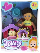 OMZ Lovely Mini Bebek Evcil Hayvan ve Kulübesi Oyun Seti Kız Erkek Çocuk Oyuncak Eğitici Oyuncaklar thumbnail 1