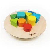 OMZ Classic World Ahşap Denge Oyunu Yuvarlak Kız Erkek Çocuk Oyuncak Eğitici Oyuncaklar thumbnail 1