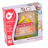 OMZ Classic World Ahşap Öğrenme Yapbozum Kız Erkek Çocuk Oyuncak Eğitici Oyuncaklar thumbnail 1