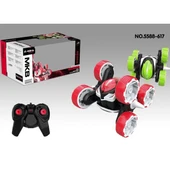 OMZ MKB-5588-617 Kumandalı Şarjlı 3 Tekerlek Akrobat Araba Kız Erkek Çocuk Oyuncak Eğitici Oyuncaklar thumbnail 2