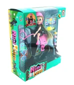 OMZ Nini Love Binici Bebek Gri At Kız Erkek Çocuk Oyuncak Eğitici Oyuncaklar thumbnail 3