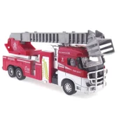 OMZ Die Cast Model Çek Bırak Asansörlü İtfaiye Kamyonu Kız Erkek Çocuk Oyuncak Eğitici Oyuncaklar - 1
