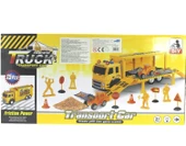 OMZ Sürtmeli Sesli ve Işıklı İş Makinesi Taşıyıcı Sarı Tır Kız Erkek Çocuk Oyuncak Eğitici Oyuncaklar thumbnail 2