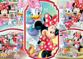 OMZ KS Puzzle 100 Parça Minnie Mouse Kız Erkek Çocuk Oyuncak Eğitici Oyuncaklar thumbnail 2