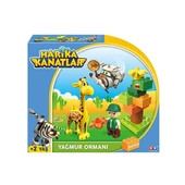 OMZ 10932 Harika Kanatlar Bellonun Yağmur Ormanı 15 parça blok - Mega Oyuncak Kız Erkek Çocuk Oyuncak Eğ - 1