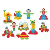 OMZ Dede Kaktüs Bloklar 80 Parça Kız Erkek Çocuk Oyuncak Eğitici Oyuncaklar thumbnail 1