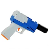 OMZ Tiim Pilli Şarjlı Susturuculu Köpük Dart Atan Mavi Blaster Kız Erkek Çocuk Oyuncak Eğitici Oyuncakla thumbnail 2