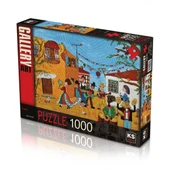 OMZ KS Pueblo 1000 Parça Puzzle Kız Erkek Çocuk Oyuncak Eğitici Oyuncaklar thumbnail 2