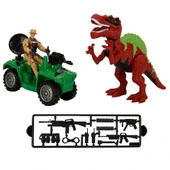 OMZ Dinosaurs Dinozor Yakalayıcı Oyun Seti 13 Parça Kız Erkek Çocuk Oyuncak Eğitici Oyuncaklar thumbnail 1