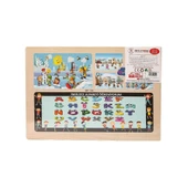 OMZ ONY-109-110-111-112 Ahşap Eğitici Çocuk Puzzle -Kış Mevsimi Kız Erkek Çocuk Oyuncak Eğitici Oyuncakl - 2