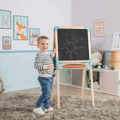 OMZ Smoby Çift Taraflı Manyetik Ahşap Yazı Tahtası 7600410401 Kız Erkek Çocuk Oyuncak Eğitici Oyuncaklar thumbnail 2