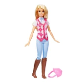 OMZ HXJ38 Barbie Binici Bebek - Malibu -Barbie Mysteries: The Great Horse Chase Kız Erkek Çocuk Oyuncak thumbnail 2