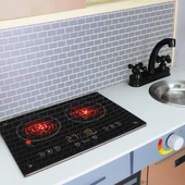 OMZ T1024 Ahşap Oyun Mutfağı -Okutan Hobi Kız Erkek Çocuk Oyuncak Eğitici Oyuncaklar thumbnail 3