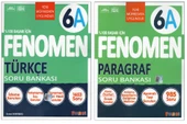 Fenomen 6.Sınıf 6A Türkçe+6A Paragraf Soru Bankaları (2 Kitap) - 1