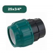 POELSAN  KABLİN DİŞİ ADAPTÖR  25X3/4" SULAMA BORUSU BAĞLANTI MALZEMELERİ - 1