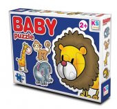 Ks Games Baby Puzzle 2+3+4+4 (Vahşi Hayvanlar) - 1