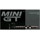 OMZ Mini GT 1/64 Car Hauler Trailer Black MGTAC19 Kız Erkek Çocuk Oyuncak Eğitici Oyuncaklar thumbnail 1