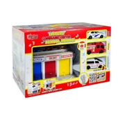 OMZ LFI-9555 Işıklı Müzikli İlk Yardım Garajı (Ambulans, Polis, İtfaiye Araçları) Kız Erkek Çocuk Oyunca thumbnail 1