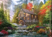 Ks Games 1000 Parça Puzzle The Old Wood Mill Dominic Davison - 1