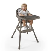 OMZ Dolu Nuve Pratik Mama Sandalyesi Gri Kız Erkek Çocuk Oyuncak Eğitici Oyuncaklar thumbnail 2