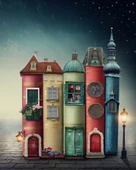 Nova 1000 Parça Geceyi Aydınlatan Kitaplar Puzzle - Elena Schweitzer - 1