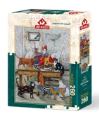 Art Puzzle 260 Parça Renkli Kediler Puzzle (48x34 Cm) thumbnail 2