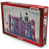 Nova 1000 Parça Kitapların Sihirli Dünyası Puzzle - Kitap Şehri - 2